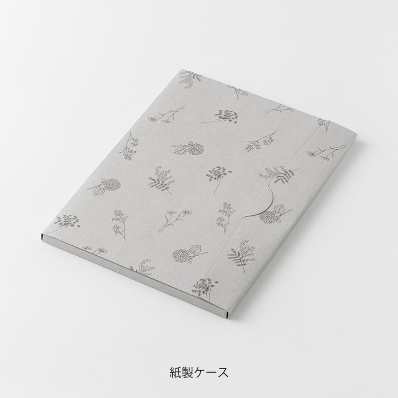 Midori 86928006 Letter Set, Flower Washi, Paper Case, White