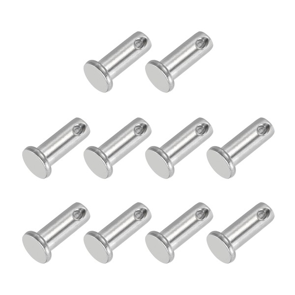 PATIKIL 8 x 20 mm Single Hole Clevis Pins, 10