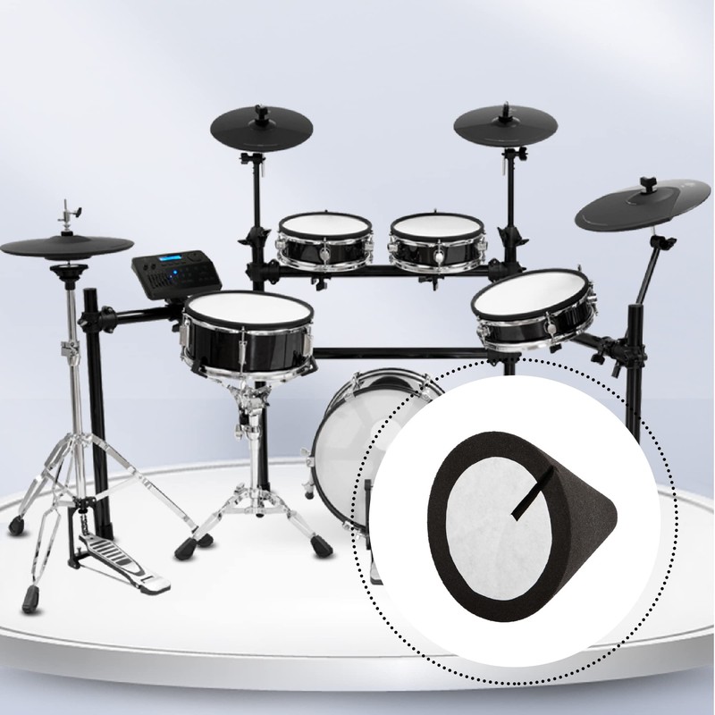 BQLZR Black Foam Piezo Trigger Cone Electronic Drum Replacement 1.38x1.46