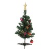 19.7inch Tabletop Christmas Tree Mini Artificial Decorated Christmas Tree Set