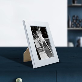 BRIO 27332 Wooden Photo Frame Matte Aluminium-Coloured, Wood, aluminium, 10 x 15