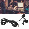 Black Double Head Lavalier Lapel Microphone No Driver Installation Required