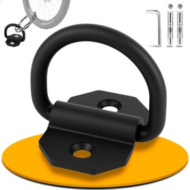 Wall-Ground Anchor Motorcycle with 304 Stainless Steel Screws, Tilting Ring Diameter 12 mm, Anti-Theft Protection, Bike Anchor(1 Pc)