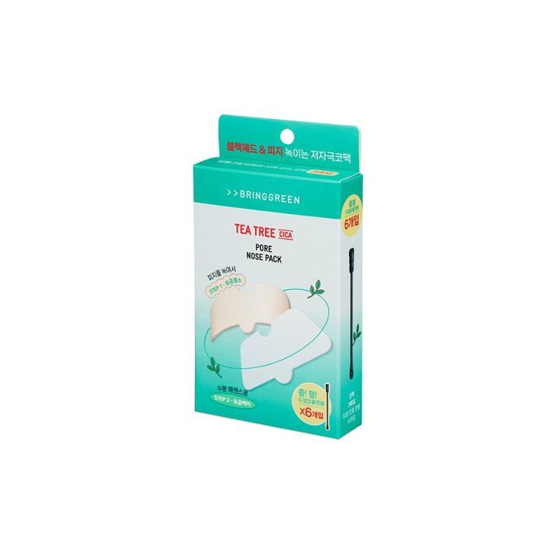 BRINGGREEN Tea Tree Cica Pore Nose Pack 5P - BRINGGREEN