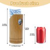 BingegePet Rat Cage Accessories, Bamboo Tube Hide with Soft Towel