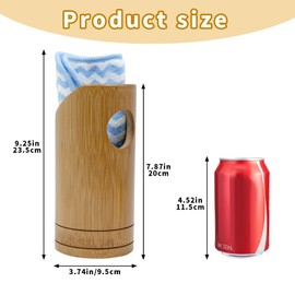 BingegePet Rat Cage Accessories, Bamboo Tube Hide with Soft Towel Mat, Natural Hideout for Small Animals, Hamster Accessories for Cages, Hide for Hamster, Rat, Gerbil and Other Small Animals