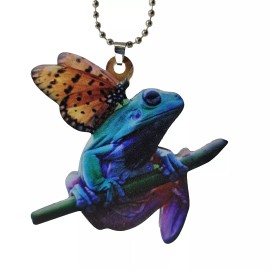 Unbranded Butterfly & Frog Ornament ~ CHRISTian Symbols