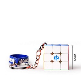 OJIN GAN330 3 x 3 Mini 3 cm Cube Gan Puzzle Gan 330 3 x 3 x 3 Cube Puzzles Keychain Cube Collection of Mini 3 x 3 x 3 Cube with Keyring (Stickerless)