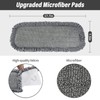 16.5 inch Mop Pads Refills, 3 Pack Microfiber Reusable Replacement