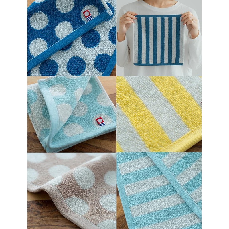 B-PLAID Handkerchief, Towel Handkerchief, Imabari Towel, Set of 2, Made