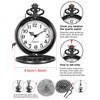 Hicarer Pocket Watch Teacher Arabic Numerals Pocket Watch for Men