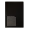 Clear Holder with Pockets (Clear File) A4, Black, Matte (No