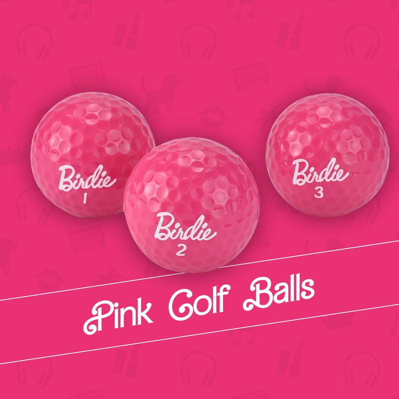 Shanker Golf Balls - Birdie Pink Golf Balls - Funny
