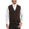 Kallspin Men’s Button Down Sweater Vest Lightweight Knitted Pure Cotton