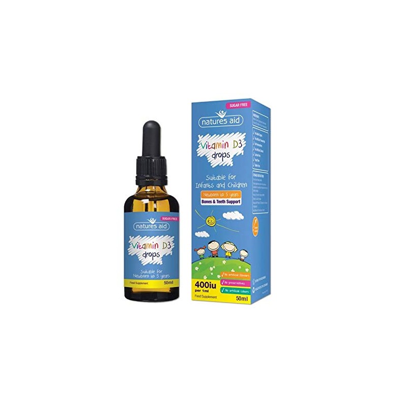 (3 PACK) - Natures Aid - Vitamin D3 400iu Drops