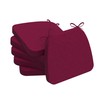 AAAAAcessories D-Shaped Chair Cushions, 2" Thick Dining Chair Pads with