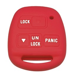 Silicone Lexus Key Fob Cover: RPKEY Key Shell Fit for Lexus ES300 LX470 RX300 RX330 Toyota FJ Cruiser Land Cruiser 1998 1999 2000 2001 2002 2003 2004 2005 2006 2007 | Red Car Key Case Cover