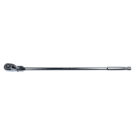 US PRO 1/2-inch Drive Flexible Head Ratchet, 600mm Length, 72 Teeth, Chrome-Plated