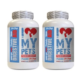 I LOVE MY PETS LLC Dog Digestive Health - Digestive AID for Dogs - PET PROBIOTIC dicalcium Phosphate for Dogs - 120 Treats (2 Bottles)