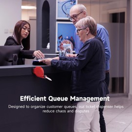 Take a Number Dispenser Ticket Dispenser Ticket Number Dispenser, 3 Digit Take a Number Dispenser | Now Serving Ticket Dispenser Machine for Wall Desk Counter Gag, Gift Ticket Raffle