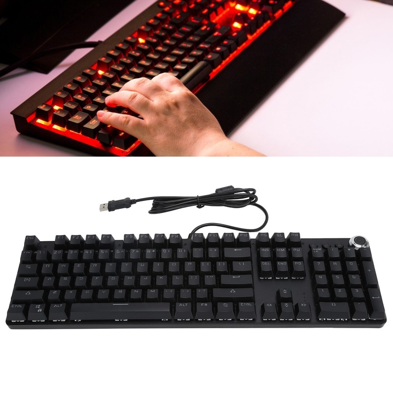 BAJEAL 902 104‑ Key Mechanical Keyboard USB Wired Gaming Keyboard