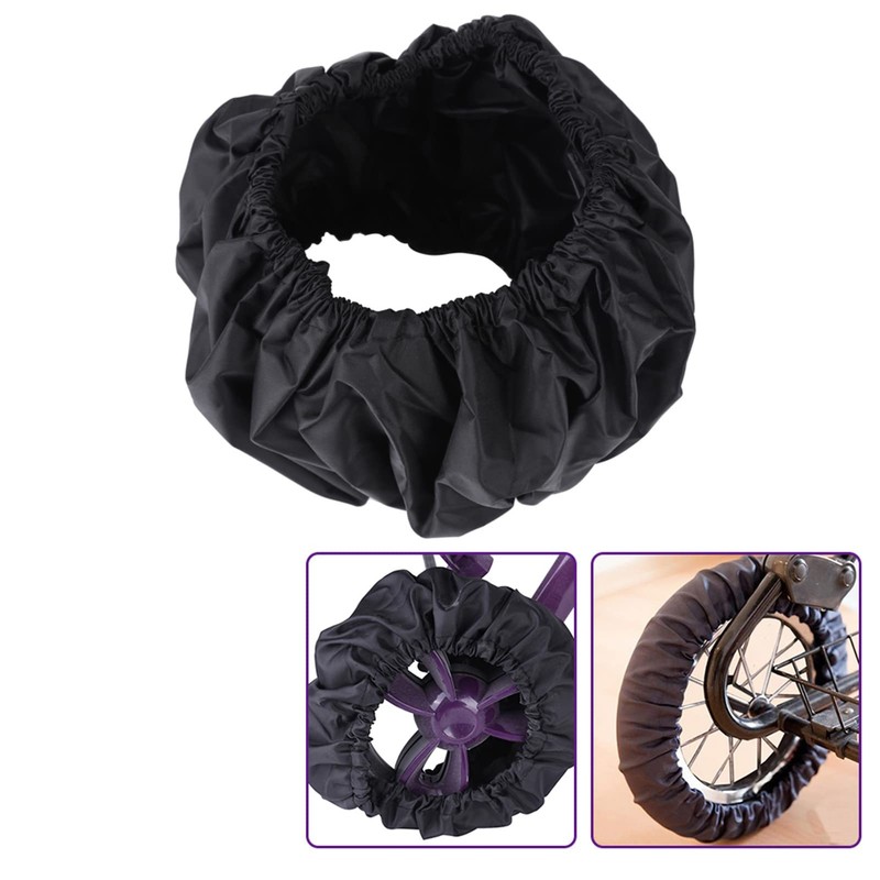 4 fundas protectoras para ruedas de carriola de bebé, accesorios