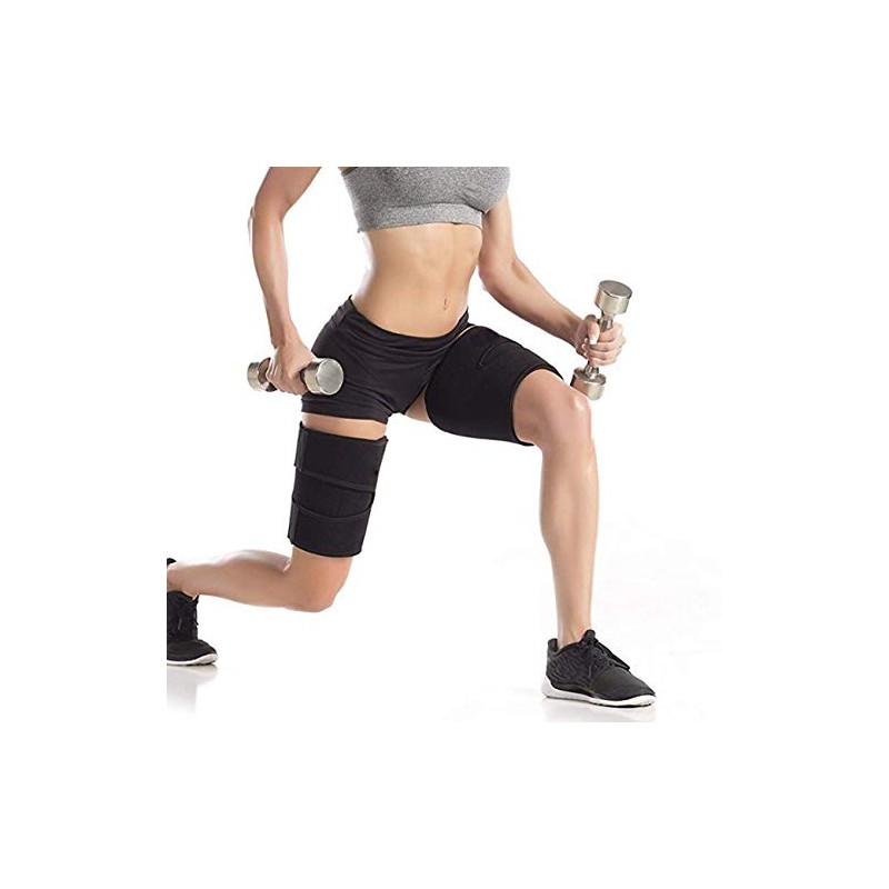 PintoMed Thigh Brace, Thigh Support, Increase Sweat Production, Adjustable, Elastic