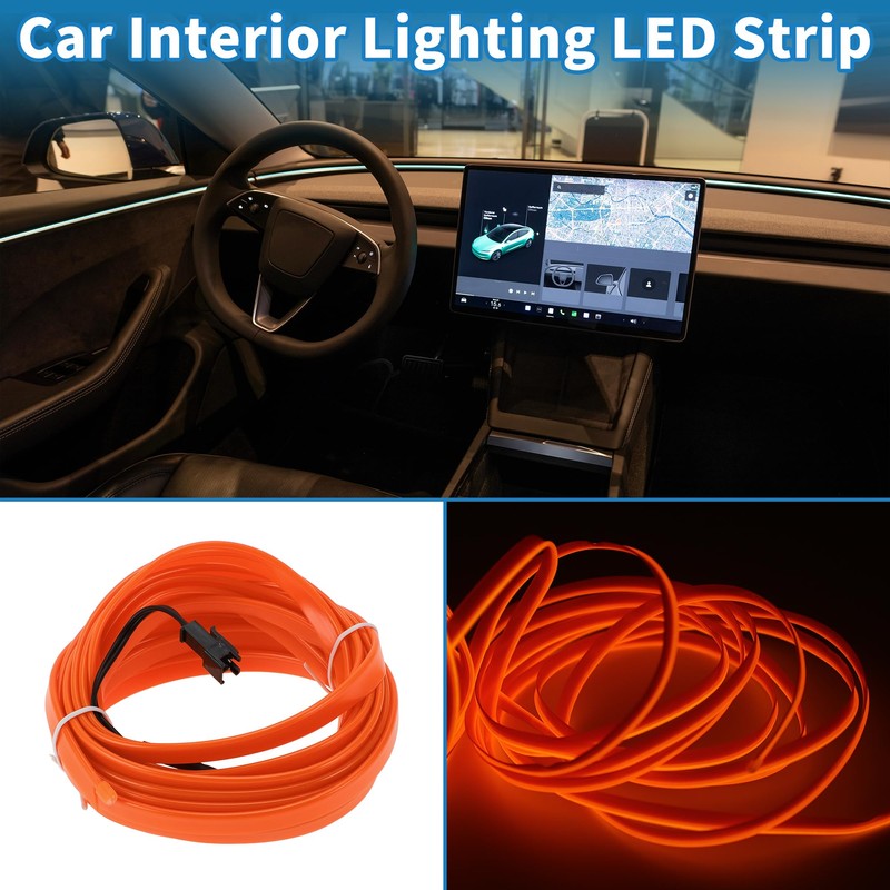 A ABSOPRO 5m EL Wire Cable LED Glow String Light