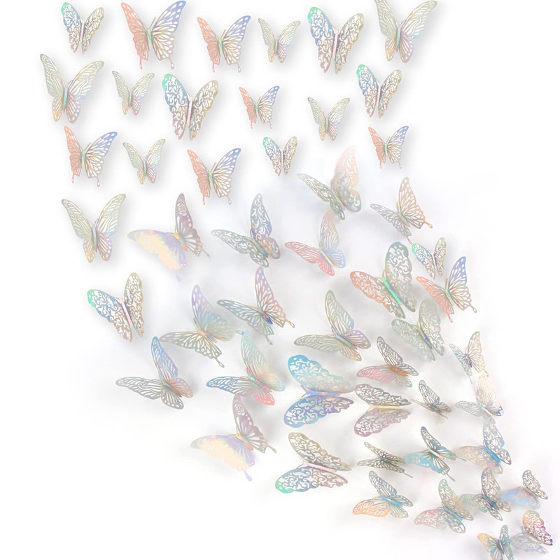 DERAYEE Butterfly Shaped Wall Decoration, 3D 3D Butterfly Butterfly 60