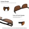 Global Glasses Men's Square Sunglasses Polarised UV Protection CAT 3