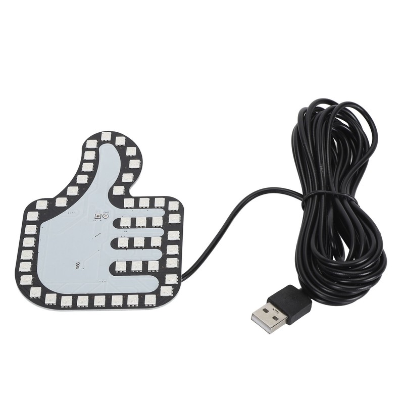Car Hand Gesture Light LED Sign Finger Light Window Gesture