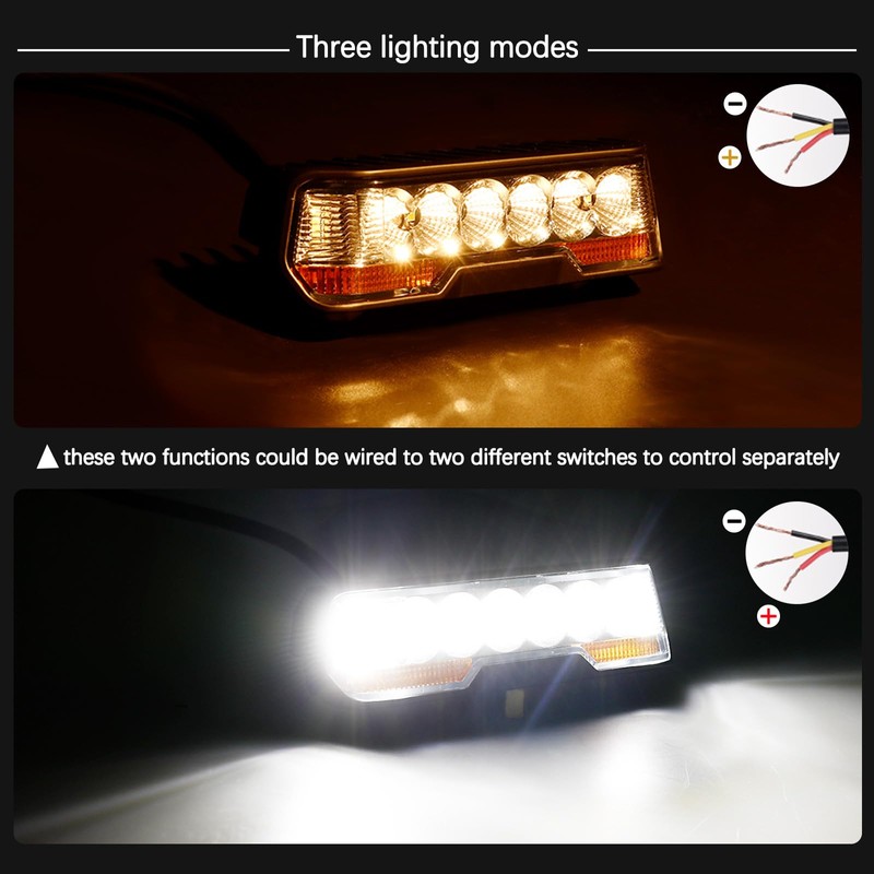KAWELL 30W Fog Lamp, LED Driving Light, IP68 Waterproof, Work