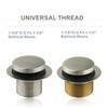 Brushed Nickel Tub Drain Tip-Toe Tub Trim Set Conversion Kit