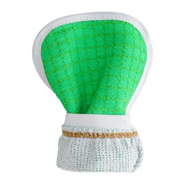 KAKOOI Exfoliating Bath Scrubbing Gloves - Dead skin cells remover(1Piece of Pack,Green)