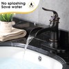FRANSITON Waterfall Faucet Bathroom Faucet Single Handle One Hole Oil