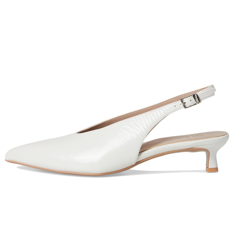 Naturalizer Women's Nicolette Pump, Warm White Leather, 7.5