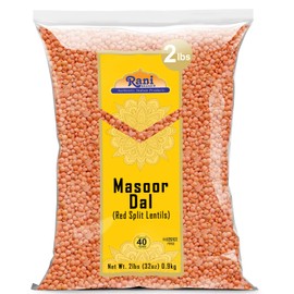 Rani Masoor Dal (Indian Red Lentils) Split Gram, 32oz (2lbs) 908g ~ All Natural | Gluten Friendly | NON-GMO | Kosher | Vegan | Indian Origin