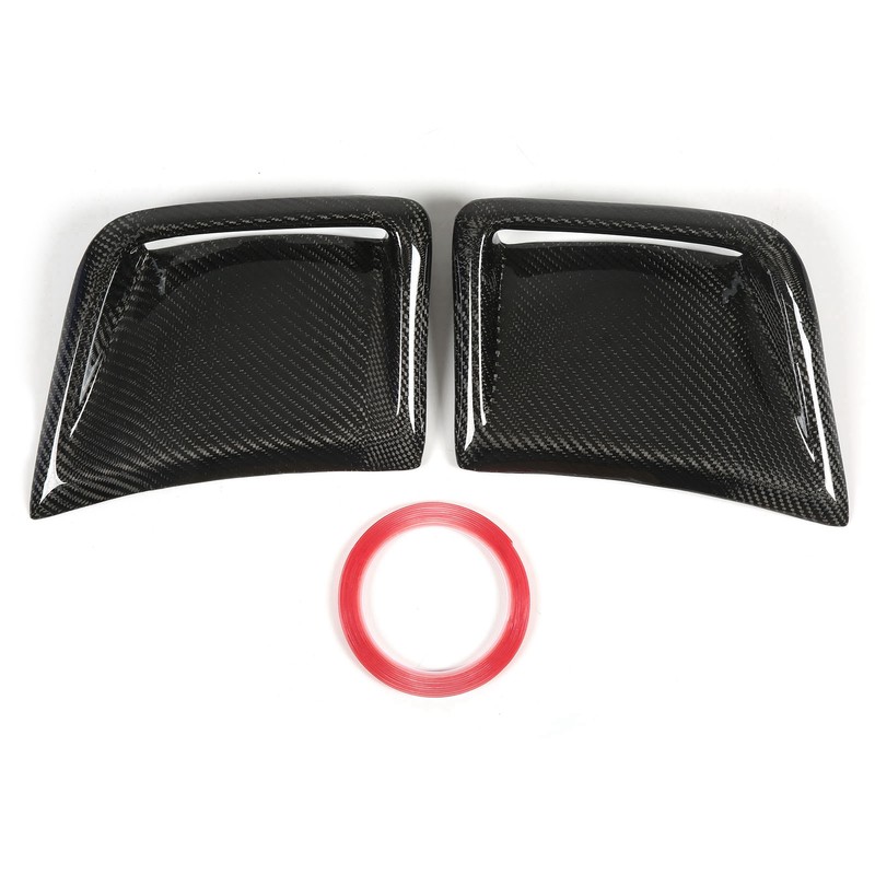Carbon Fiber Front Bumper Side Vent Cover Replacement for STI