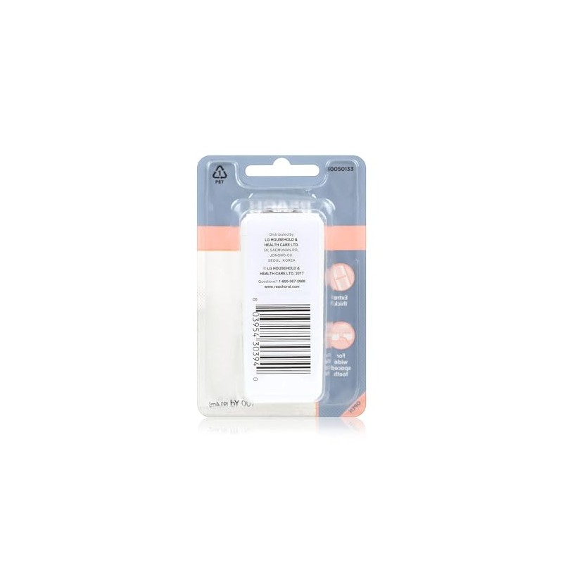 REACH Dentotape Waxed Tape, Unflavored 100 Yards, (Pack of 10)