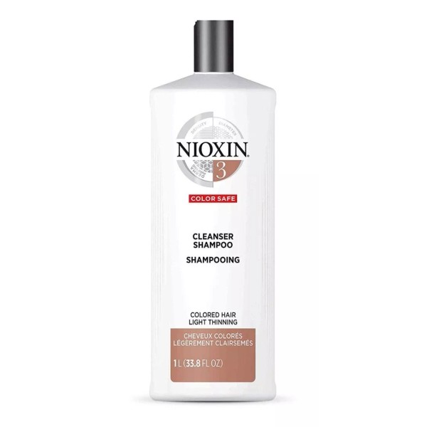Nioxin 3 Cleanser Shampoo Anticaida 1000ml Cabello Teñido