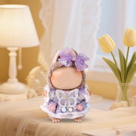 Lyreh Cute Doll Clothes, Funny Butterfly Princess Dress with Bow Hairpin Practical Accessories for Doll Dressing (Purple)