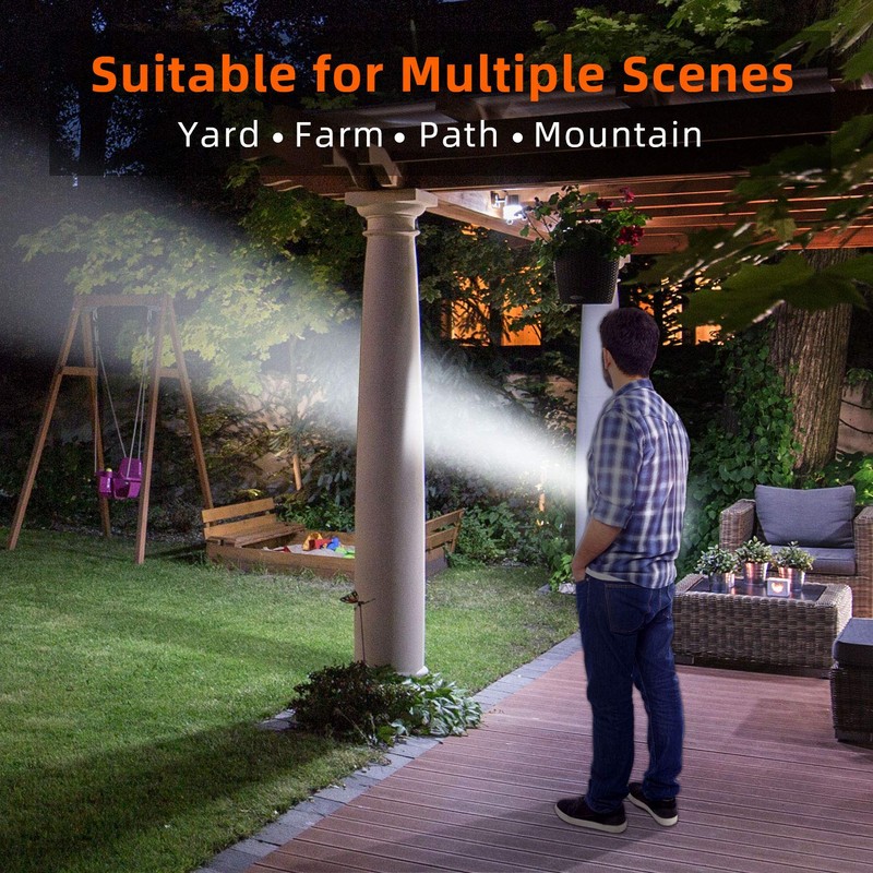 BUYSIGHT - Linterna recargable de 120000 lúmenes, linterna LED con