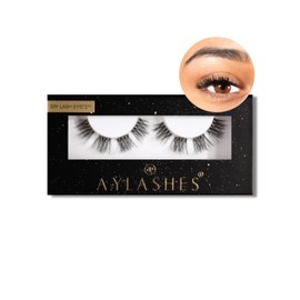 Aylashes Single Box Classic, False Eyelashes, Natural, Fake Lashes, Cafe Glam Single (8-10 mm)