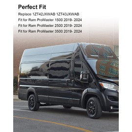 Right Side Body Molding Trim for Middle Lower Exterior Molding Panel Fit for Ram ProMaster 1500 2500 3500 2019 2020 2021 2022 2023 2024 Replace 1ZT42JXWAB 1ZT43JXWAB 1306606070, for Passenger Side