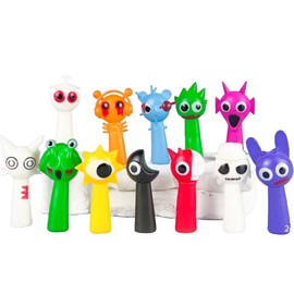 AYNKH S-prunki Movable Figures,Action Figures, Colourful Children's Toy Figures for Boys and Girls 3 Years and Older, Safe, Durable and Fun for Any S-prunki Play Lovers (12-Piece Pack B)