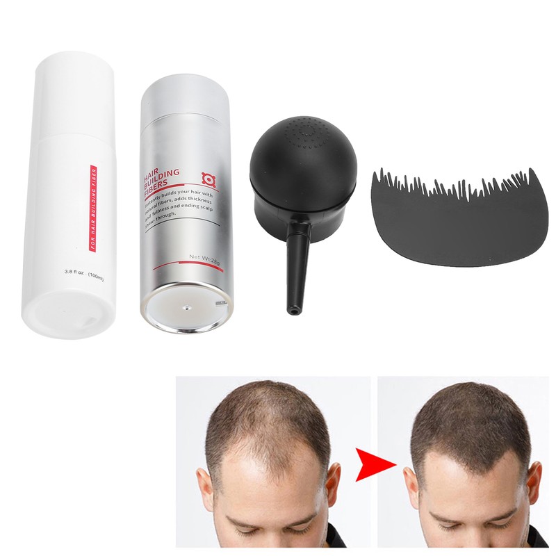 IMMETEE Hair Building Growth Fiber Kit Unisex Hair Thickener Denser
