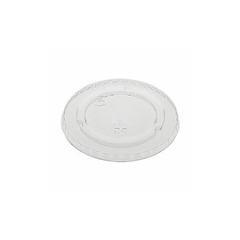 Pactive YLP20CNH Earthchoice Cold Cup Lids With No Straw Hole, Fits 9 To 20 Oz Size A Cups, Clear, 1,020/carton