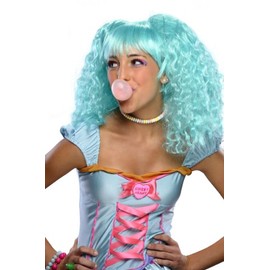 Rubie's Bubble Gum Green Wig, Green, One Size
