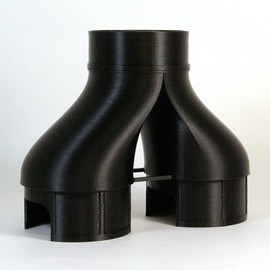 Exhaust Hose / Assembly Duct (Reinforcement Tamiya Paint Booth, Twin Fan 2 Hoses Connected into 1 Hose)