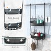 EMT ETRENDS Shower Caddy Hanging, Anti-Swing Shower basket over showerhead